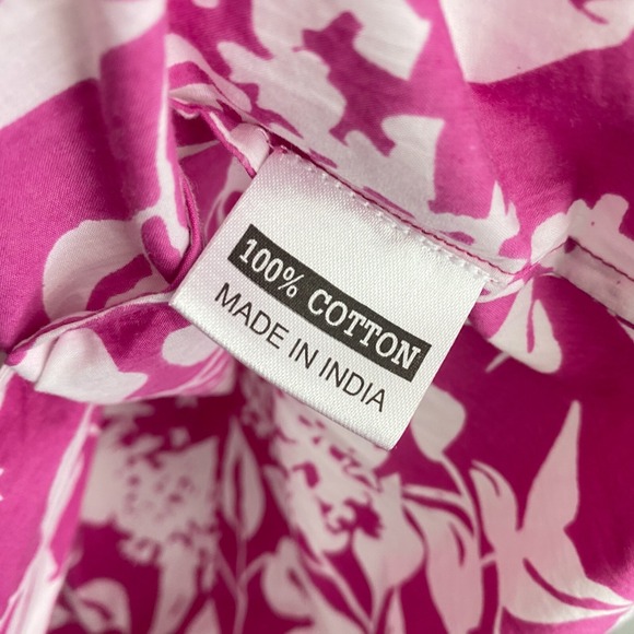 Olivia James the Label Daphne Dress Women Size Medium Pink White - Picture 8 of 13